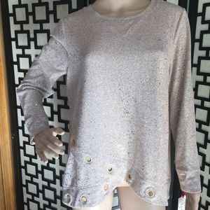 Ruby Rd. Gold Speckled Top with Gold Hardware
